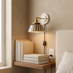 Soline Hand-Painted Striped Ceramic Wall Sconce