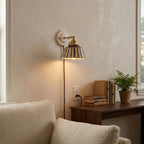 Soline Hand-Painted Striped Ceramic Wall Sconce
