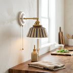 Soline Hand-Painted Striped Ceramic Wall Sconce