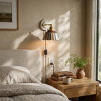 Soline Hand-Painted Striped Ceramic Wall Sconce