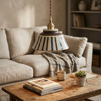 Maren Striped Ceramic Pendant Light