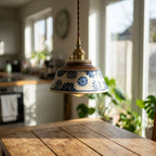 Delphine Hand-Painted Ceramic Pendant Light