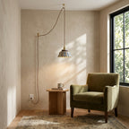 Maren Striped Ceramic Pendant Light