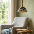 Delphine Hand-Painted Ceramic Pendant Light