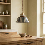 Vela Hand-Painted Ceramic Pendant Light