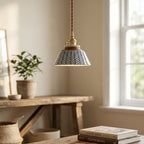 Nerina Hand-Painted Ceramic Pendant Light