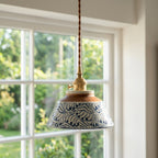 Nami Hand-Painted Ceramic Pendant Light