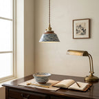 Nami Hand-Painted Ceramic Pendant Light