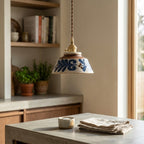 Maris Hand-Painted Ceramic Pendant Light