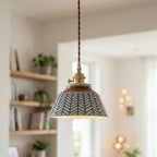 Nerina Hand-Painted Ceramic Pendant Light