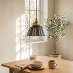 Vela Hand-Painted Ceramic Pendant Light