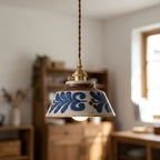 Maris Hand-Painted Ceramic Pendant Light