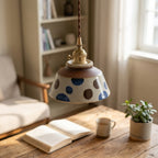 Orla Hand-Painted Dotted Ceramic Pendant Light
