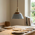 Nerina Hand-Painted Ceramic Pendant Light