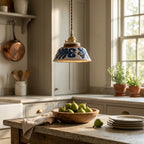 Maris Hand-Painted Ceramic Pendant Light