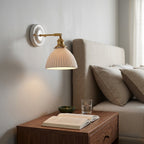 Mirelle Ribbed Ceramic Wall Sconce