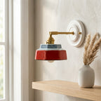 Roselle Hand-Painted Ceramic Wall Sconce