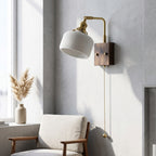 Aster Ribbed Ceramic Wall Light