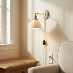 Mirelle Ribbed Ceramic Wall Sconce