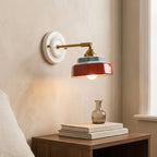 Roselle Hand-Painted Ceramic Wall Sconce