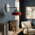 Roselle Hand-Painted Ceramic Wall Sconce