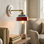 Roselle Hand-Painted Ceramic Wall Sconce