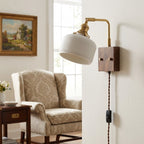 Aster Ribbed Ceramic Wall Light