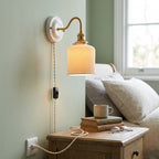 Odette Ribbed Ceramic Wall Sconce