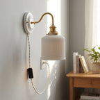 Odette Ribbed Ceramic Wall Sconce