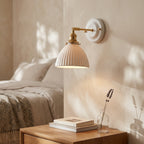 Mirelle Ribbed Ceramic Wall Sconce