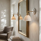 Mirelle Ribbed Ceramic Wall Sconce