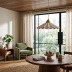 Elara Scalloped Ceramic Pendant Light