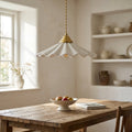 Elara Scalloped Ceramic Pendant Light